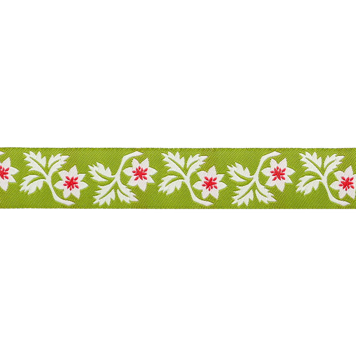 Buon Natale - Holly and Vine in Pine - 7/8" - by Joanna Figueroa - One Yard