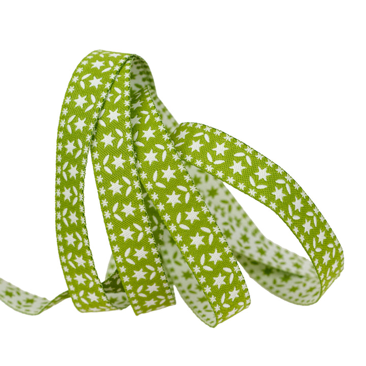 Buon Natale - Twinkle Stars in Pine - 1/2" - by Joanna Figueroa - One Yard