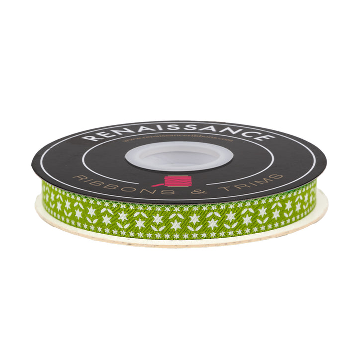 Buon Natale - Twinkle Stars in Pine - 1/2" - by Joanna Figueroa - One Yard