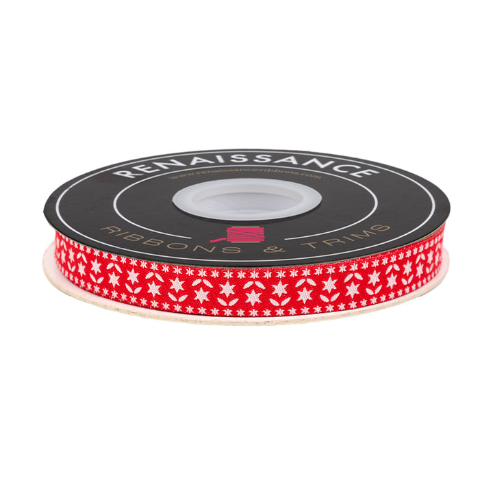 Buon Natale - Twinkle Stars in Pomegranate - 1/2" - by Joanna Figueroa - One Yard