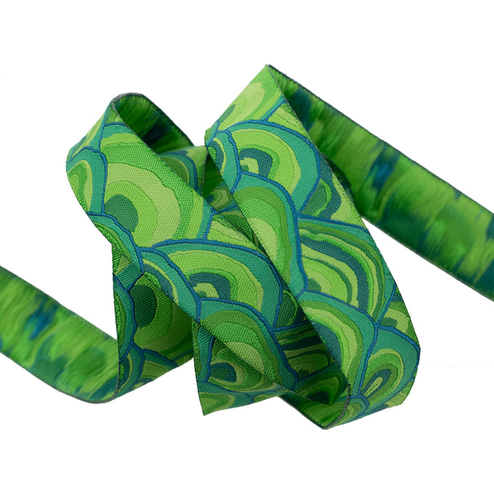 Wobble in Green - 7/8" width - Kaffe Classics 2024 - One Yard