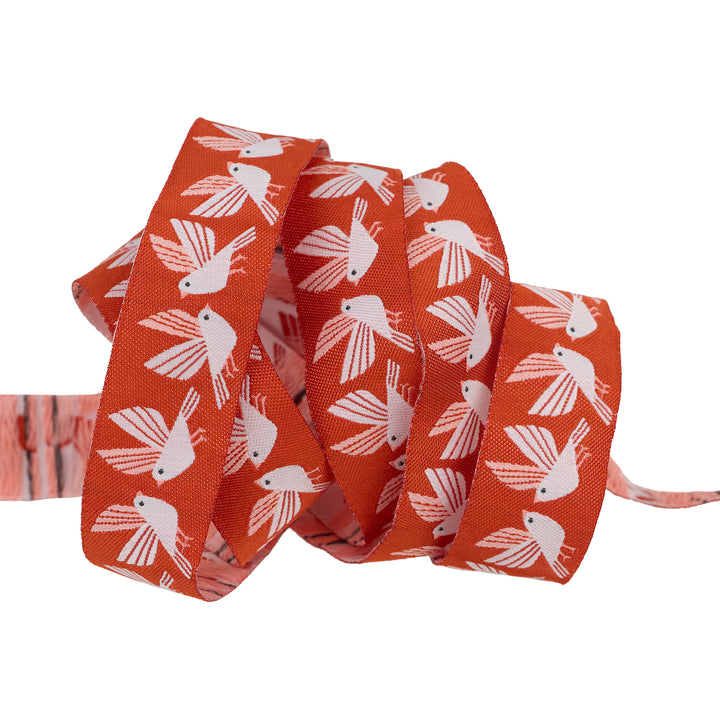 First Day of Fall - Birds - 7/8" width - By Loes Van Oosten - One Yard