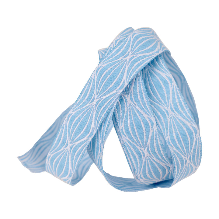 By the Seaside - Wave in Blue - 5/8" width - By Loes Van Oosten - One Yard