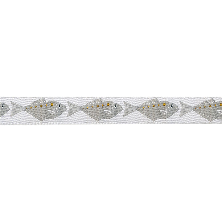 By the Seaside - Fish - 5/8" width - By Loes Van Oosten - One Yard