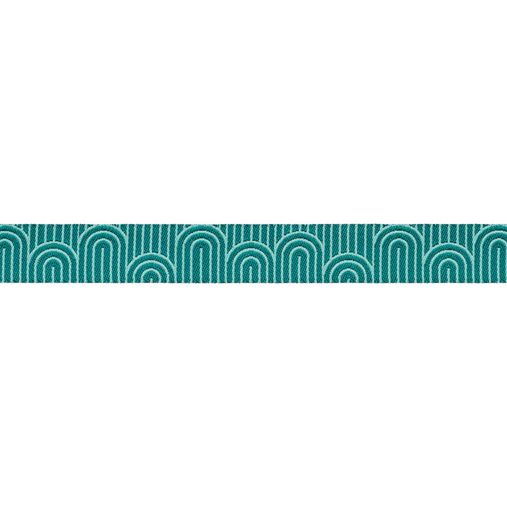 Gateway in Teal - 5/8" width - Savannah - One Yard