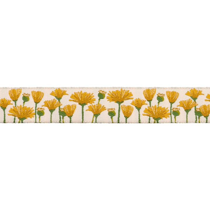 Blooms in Afternoon - 7/8" width - Meadow - One Yard