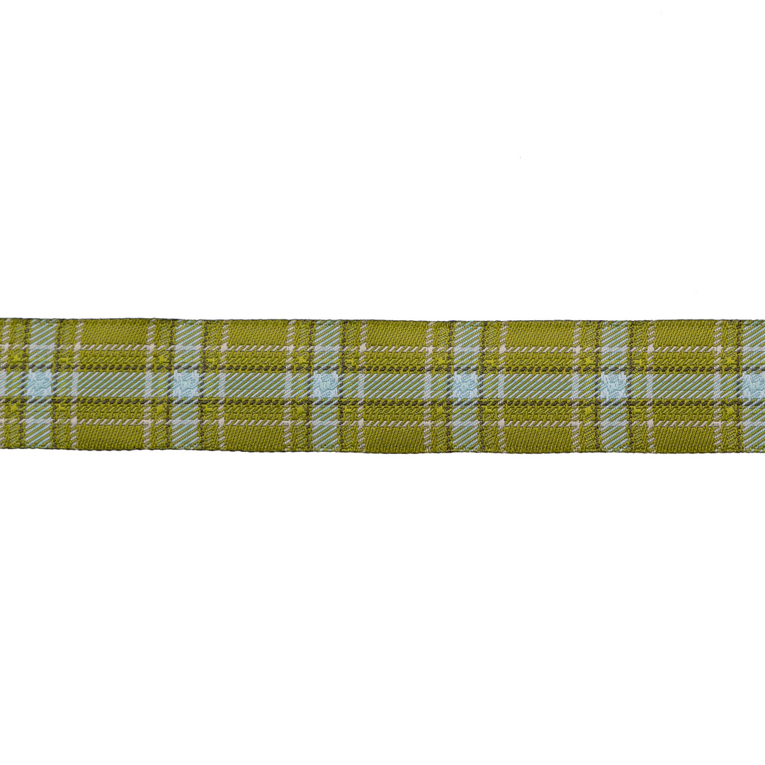 Plaid Perfection in Green - 7/8" width - The Great Outdoors by Stacy Iest Hsu - One Yard