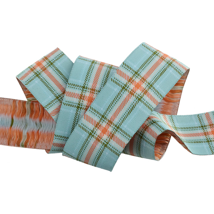 Plaid Perfection in Sky - 1-1/2" width - The Great Outdoors by Stacy Iest Hsu - One Yard