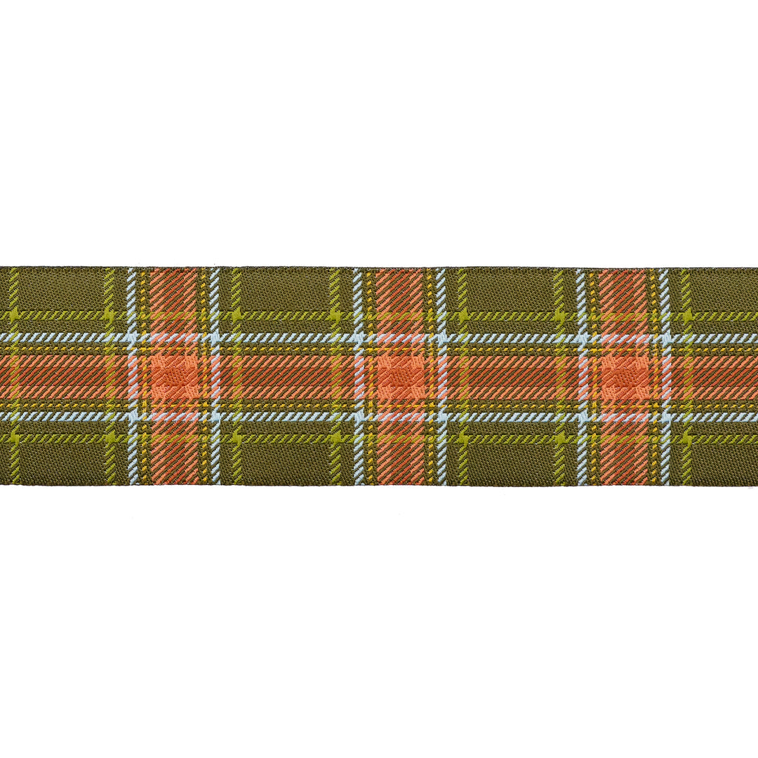 Plaid Perfection in Moss - 1-1/2" width - The Great Outdoors by Stacy Iest Hsu - One Yard