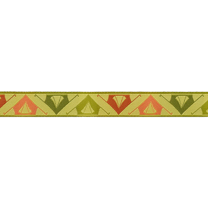 Tent Time in Fern - 5/8" width - The Great Outdoors by Stacy Iest Hsu - One Yard
