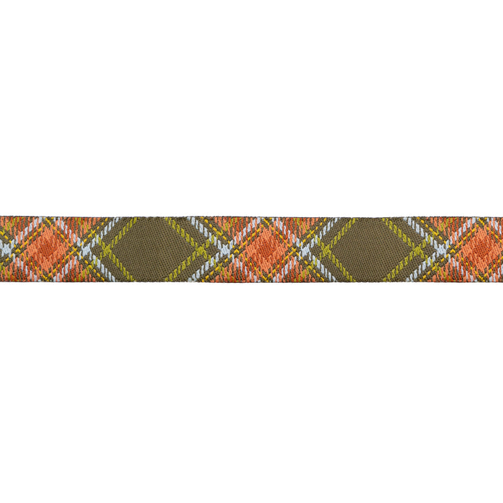 Plaid Diagonal in Moss - 5/8" width - The Great Outdoors by Stacy Iest Hsu - One Yard