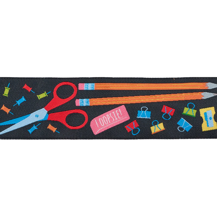 My School Supplies - 1-1/2" width - Back to School by Stacy Iest Hsu - One Yard
