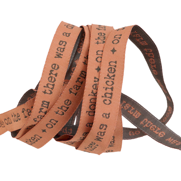 Farm Roll Call in Barn Red - 1/2" width - Farmstead by Stacy Iest Hsu - One Yard
