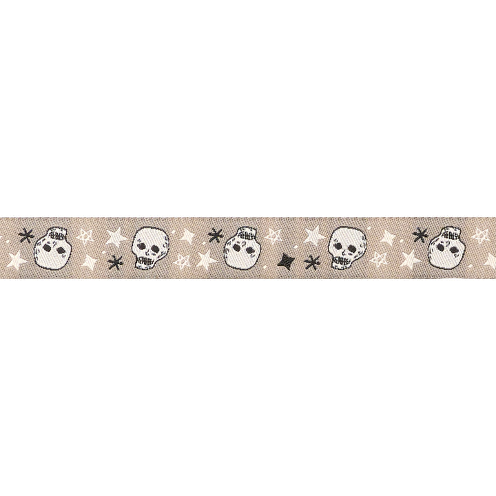 Home Sweet Haunt - Spooky Skulls - 5/8" width - by Stacy Iest Hsu - One Yard