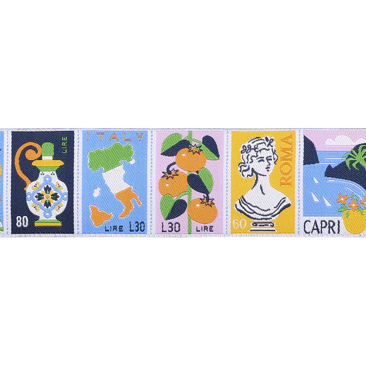 Stamps - 1-1/2" width - La Dolce Vita by Stacy Peterson - One Yard