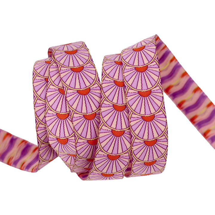 Sunrise in Orange - 7/8" width - Mythical by Stacy Peterson - One Yard