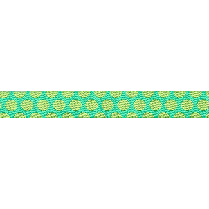 Dinosaur Eggs in Mint - 5/8" width - Tula Pink Roar! - One Yard