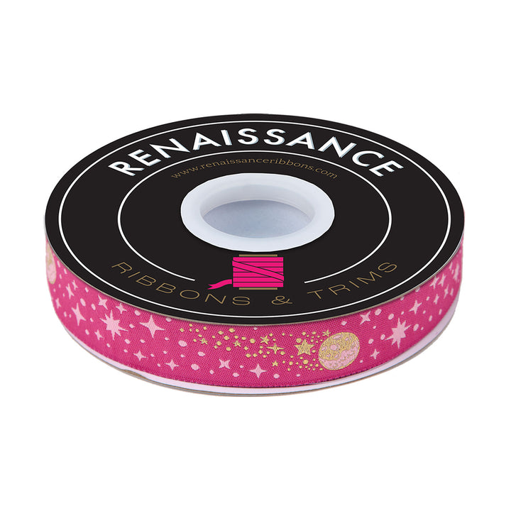 Meteor Shower in Blush - 7/8" width - Tula Pink Roar! - One Yard