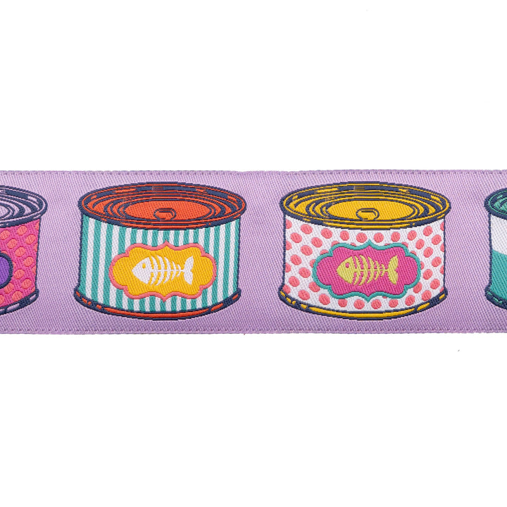 PREORDER - Cat Snacks - 1-1/2" width - Tula Pink Tabby Road - One Yard