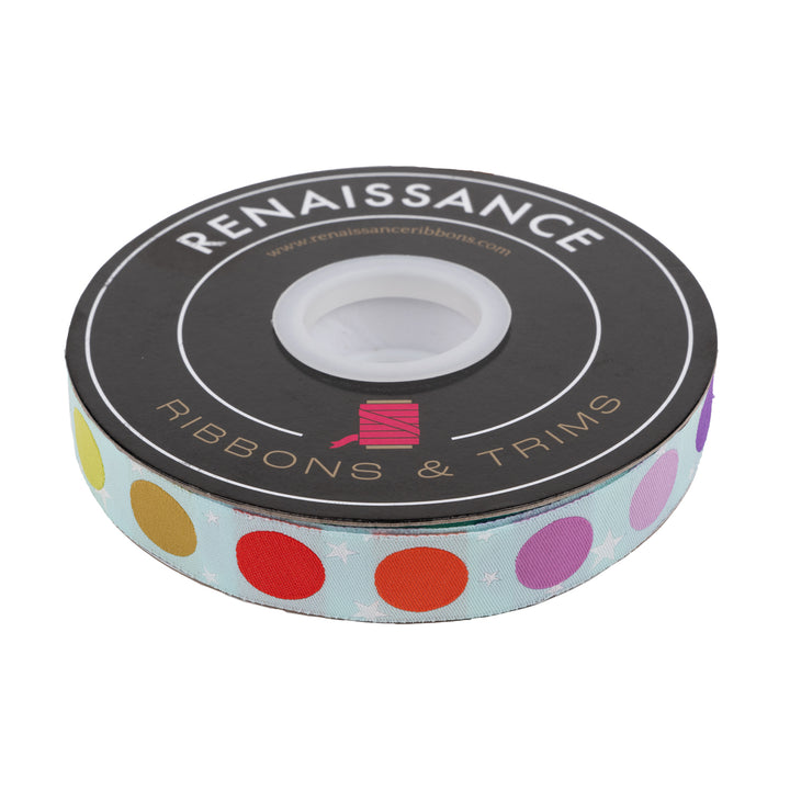Disco Dot - 7/8" width - Tula Pink Tabby Road - One Yard