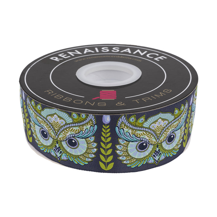 Full Moon Forest II - Hootie Patootie in Starlight - 2" width - by Tula Pink - One Yard