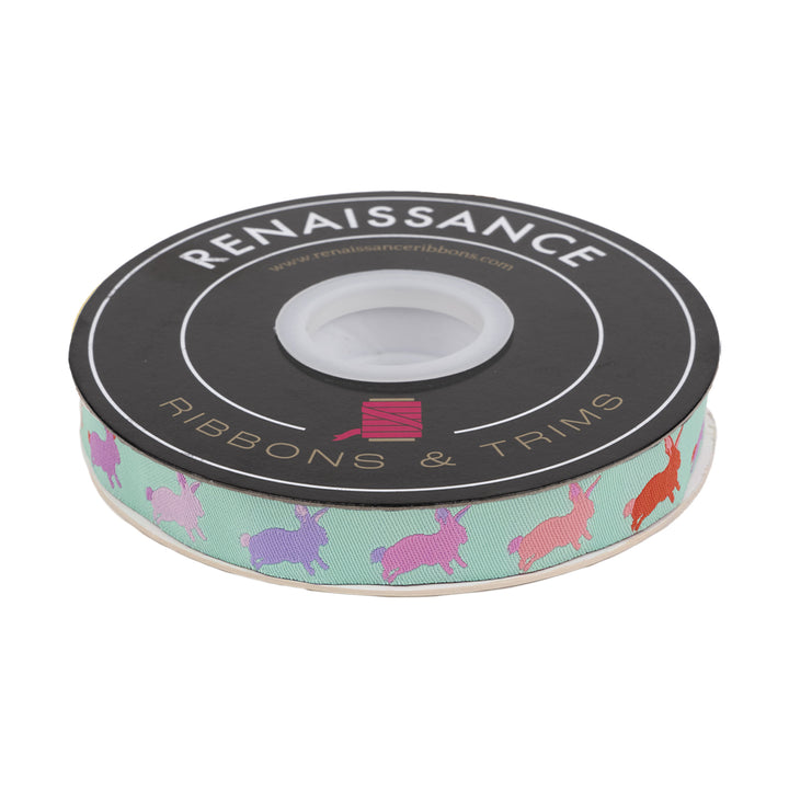 Full Moon Forest II - Hop To It in Blossom - 5/8" width - by Tula Pink - One Yard