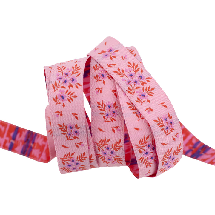 True Colors 2025 - What a Ditz in Pink Lemonade - 5/8" width - by Tula Pink - One Yard