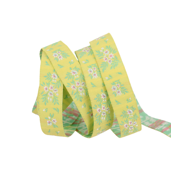 True Colors 2025 - What a Ditz in Buttercup - 5/8" width - by Tula Pink - One Yard