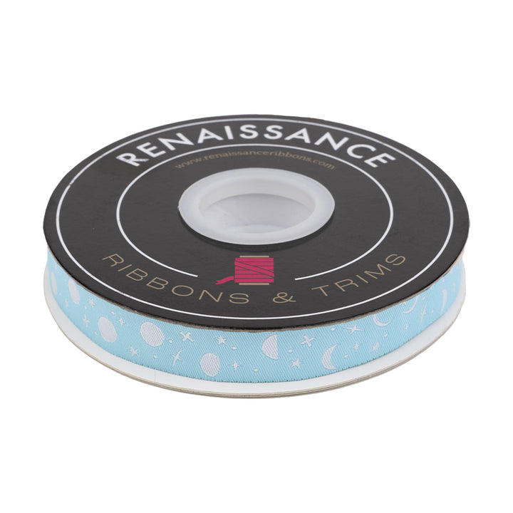 True Colors 2025 - Space Sprinkles in Waterfall - 5/8" width - by Tula Pink - One Yard
