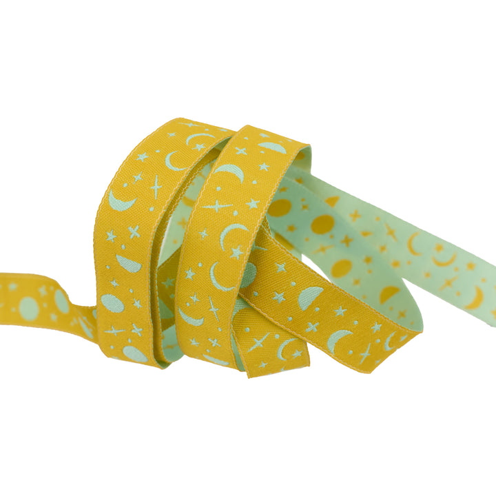 True Colors 2025 - Space Sprinkles in Papaya - 5/8" width - by Tula Pink - One Yard
