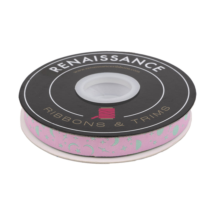 True Colors 2025 - Space Sprinkles in Piglet - 5/8" width - by Tula Pink - One Yard