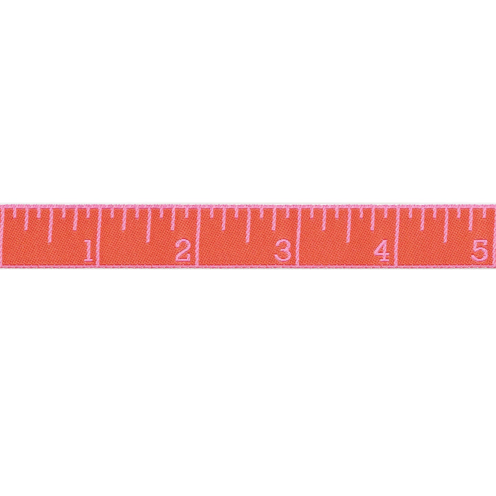 True Colors 2025 - Measure Twice in Sweet Tomato - 5/8" width - by Tula Pink - One Yard