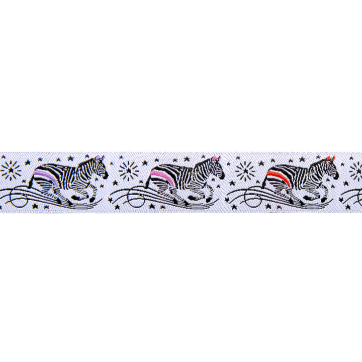 Zebra on lines- Tula Pink Linework - 7/8"