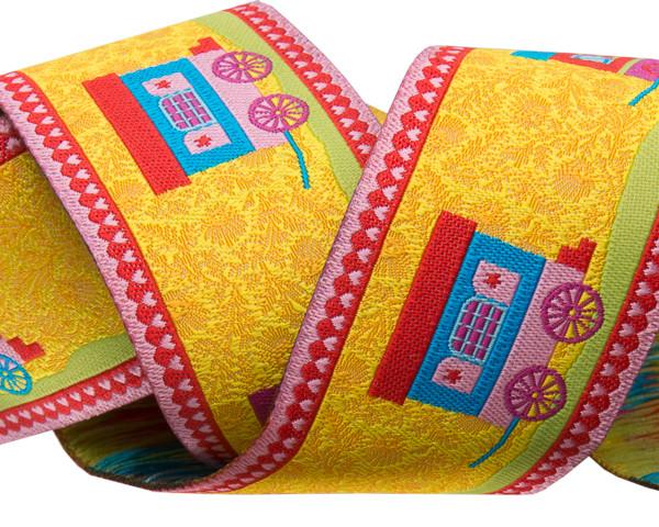 Yellow Gypsy Roulotte - 1-1/2"- by the yard