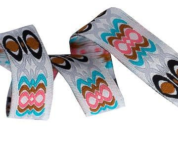 Totem ribbon - 5/8" width - by Pat Bravo - One Yard
