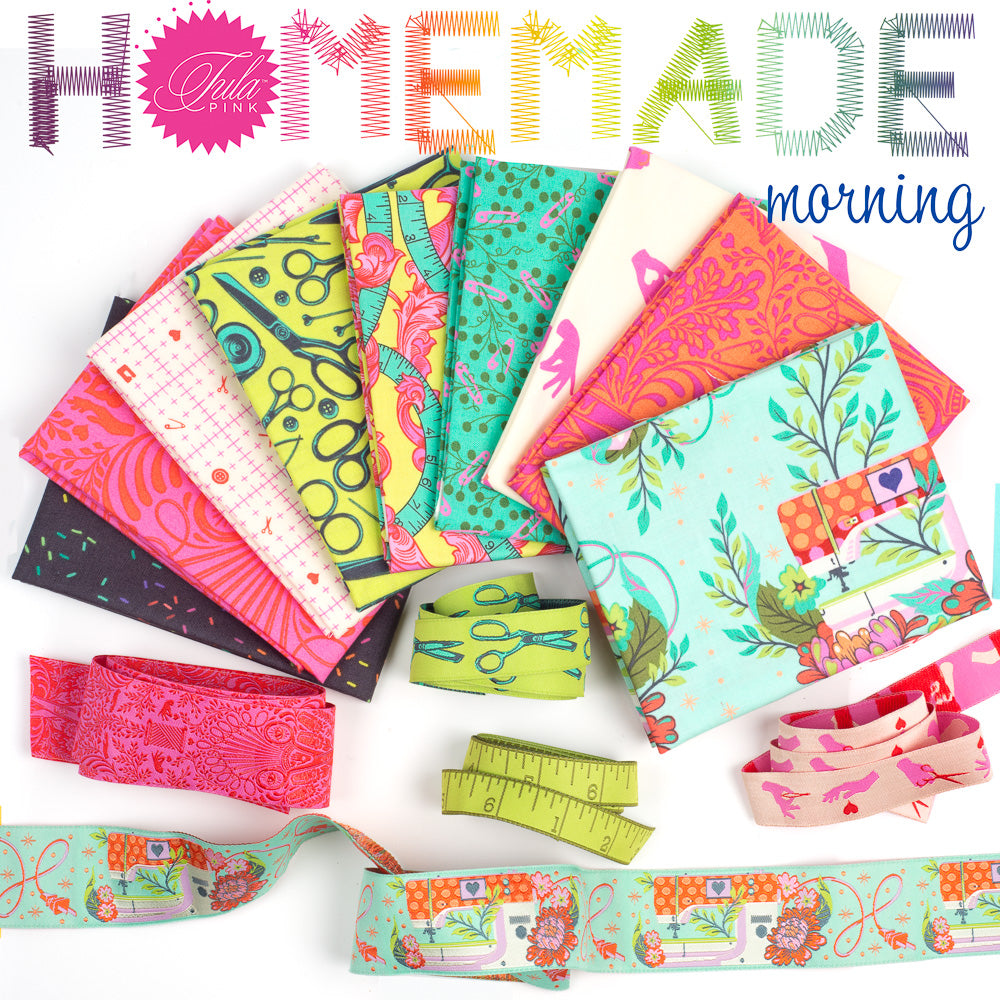 Tula Pink HomeMade Bundle Fabrics & Ribbons!