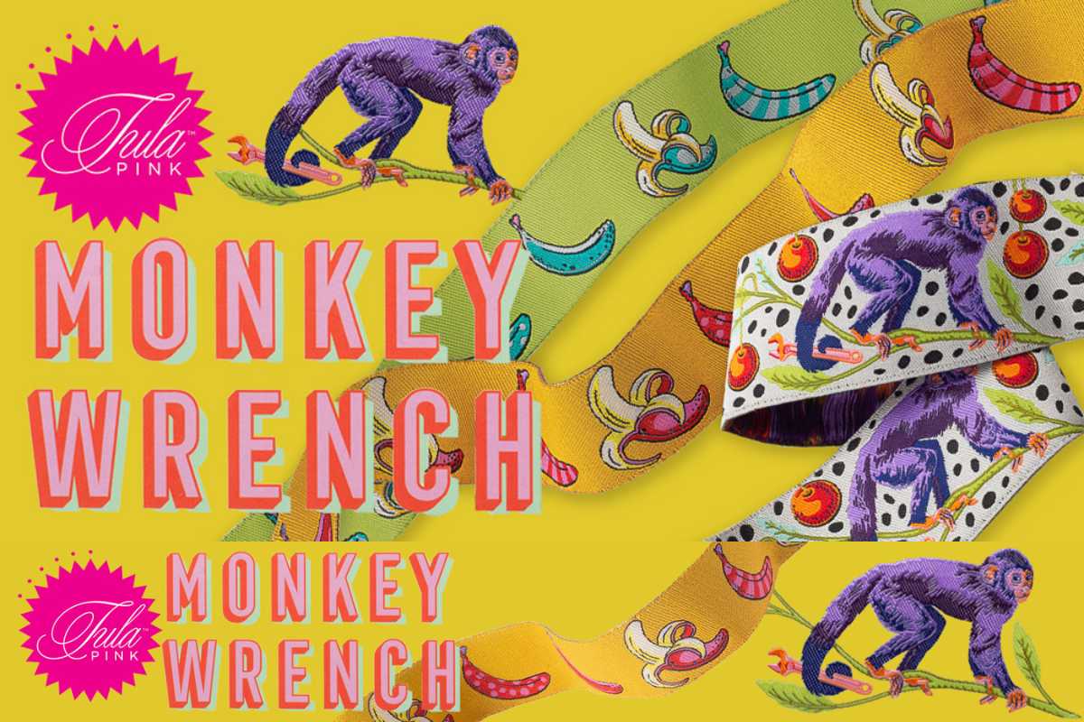 Monkey Wrench by Tula Pink – Renaissance Ribbons