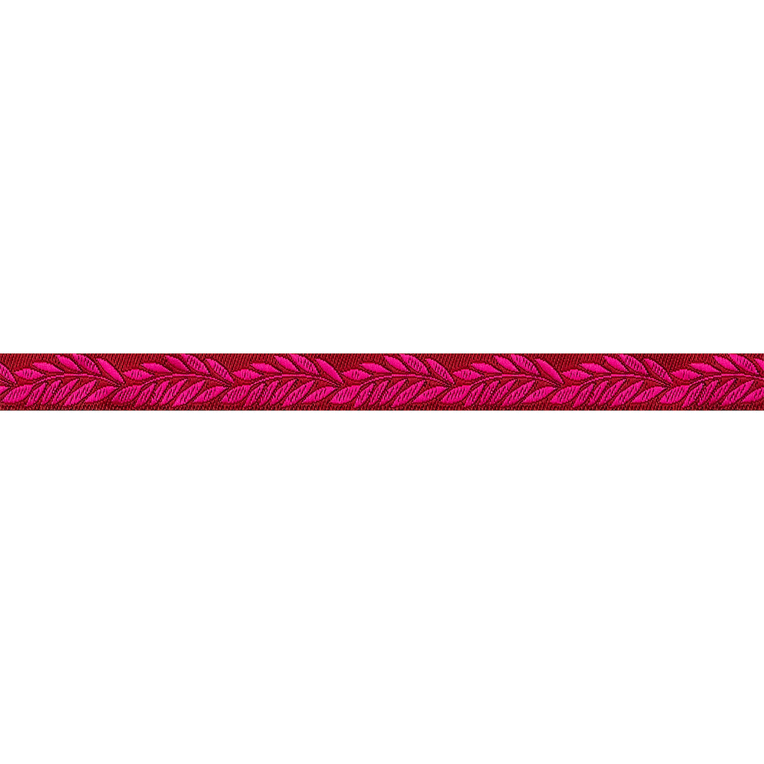 Foliage - Foliage in Berry - 3/8" width - by Sally Kelly - One Yard