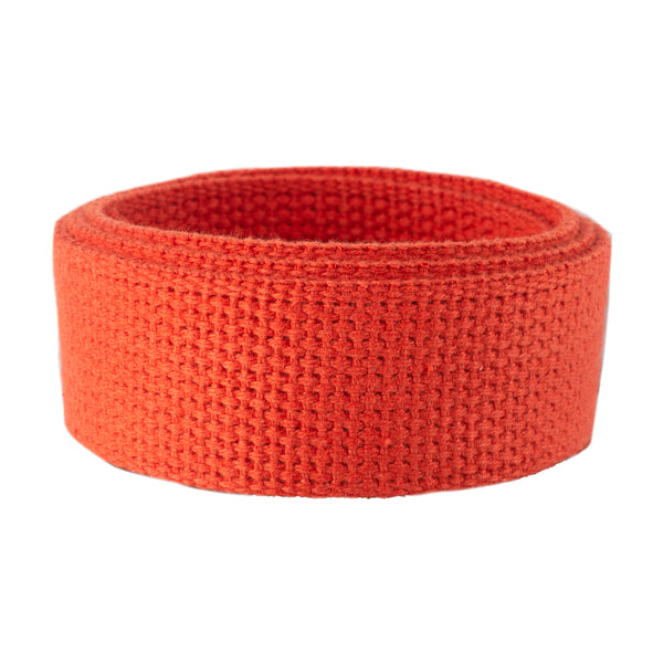 1.25" Orange Heavyweight Cotton Webbing
