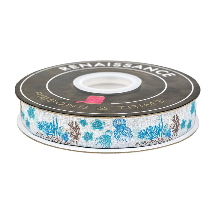 Gulf Breeze - Turtle Bay - 7/8" width - by Becca Plymale - One Yard