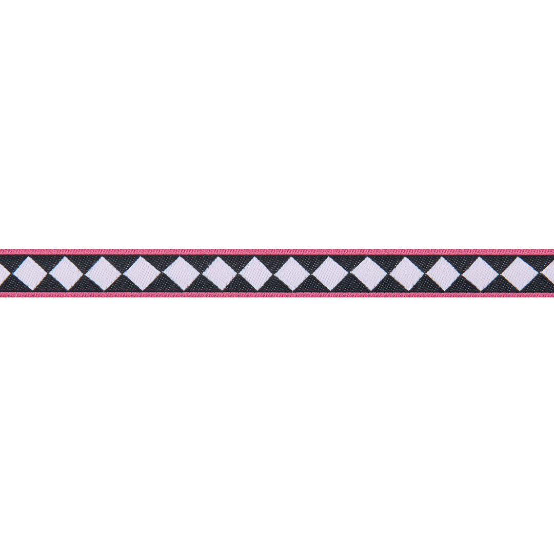 Diamond Pink edge  Mary Engelbreit-3/8" by the yd