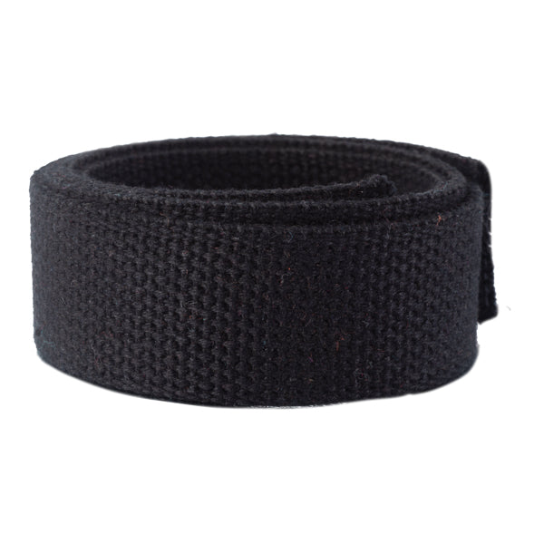 1.25" Black Heavyweight Cotton Webbing