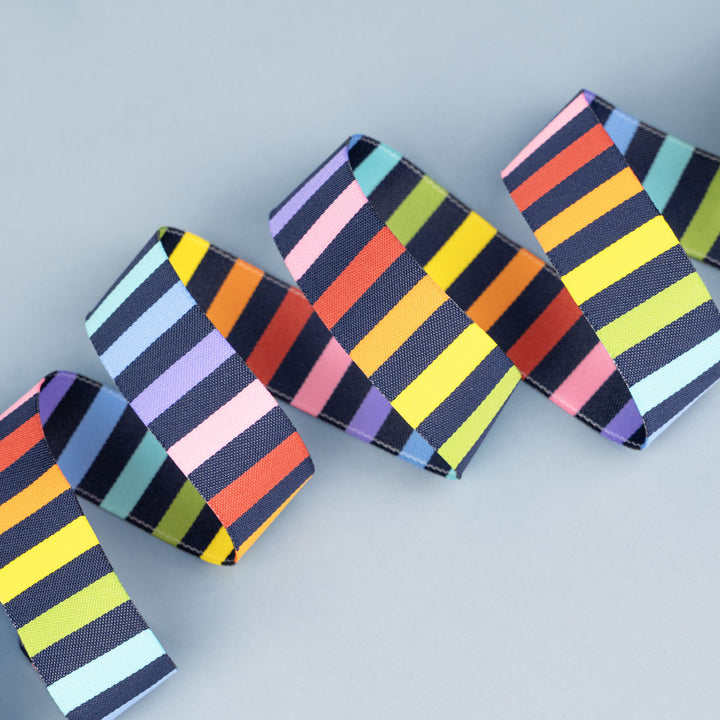Meowter Space - Stripey - 7/8" width - by Pammie Jane - One Yard