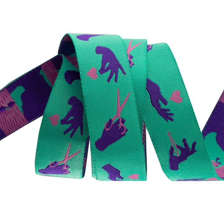 Busy Fingers, Night Mint-Tula Pink-7/8"-by the yd