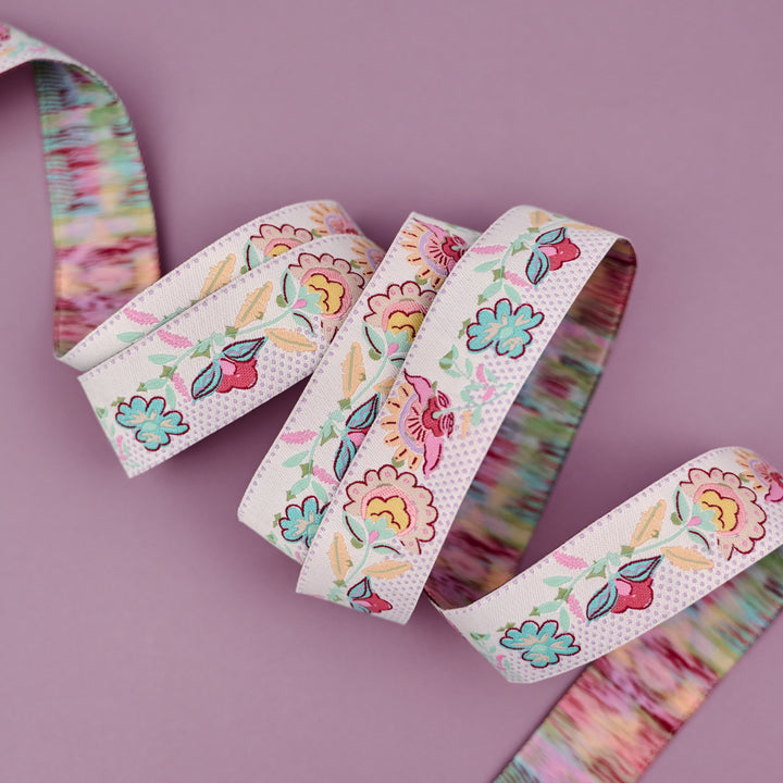 Paradise Garden - Blossom Bazaar - 1" width - by Patty Basemi - One Yard