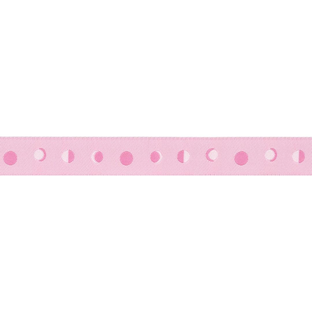 Celestial Garden - Tidal Moon in Pink - 5/8" width - by Alexandra Bordallo - One Yard