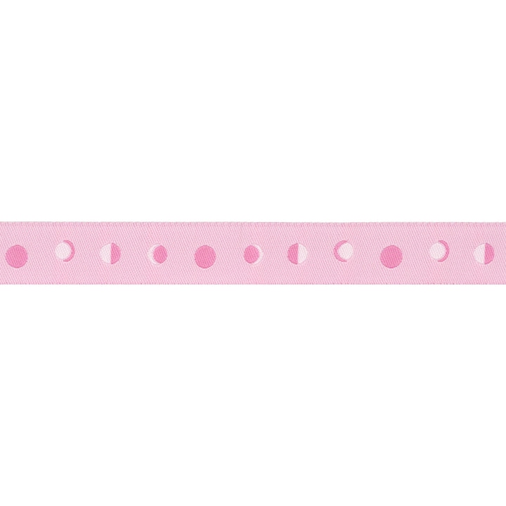 Celestial Garden - Tidal Moon in Pink - 5/8" width - by Alexandra Bordallo - One Yard