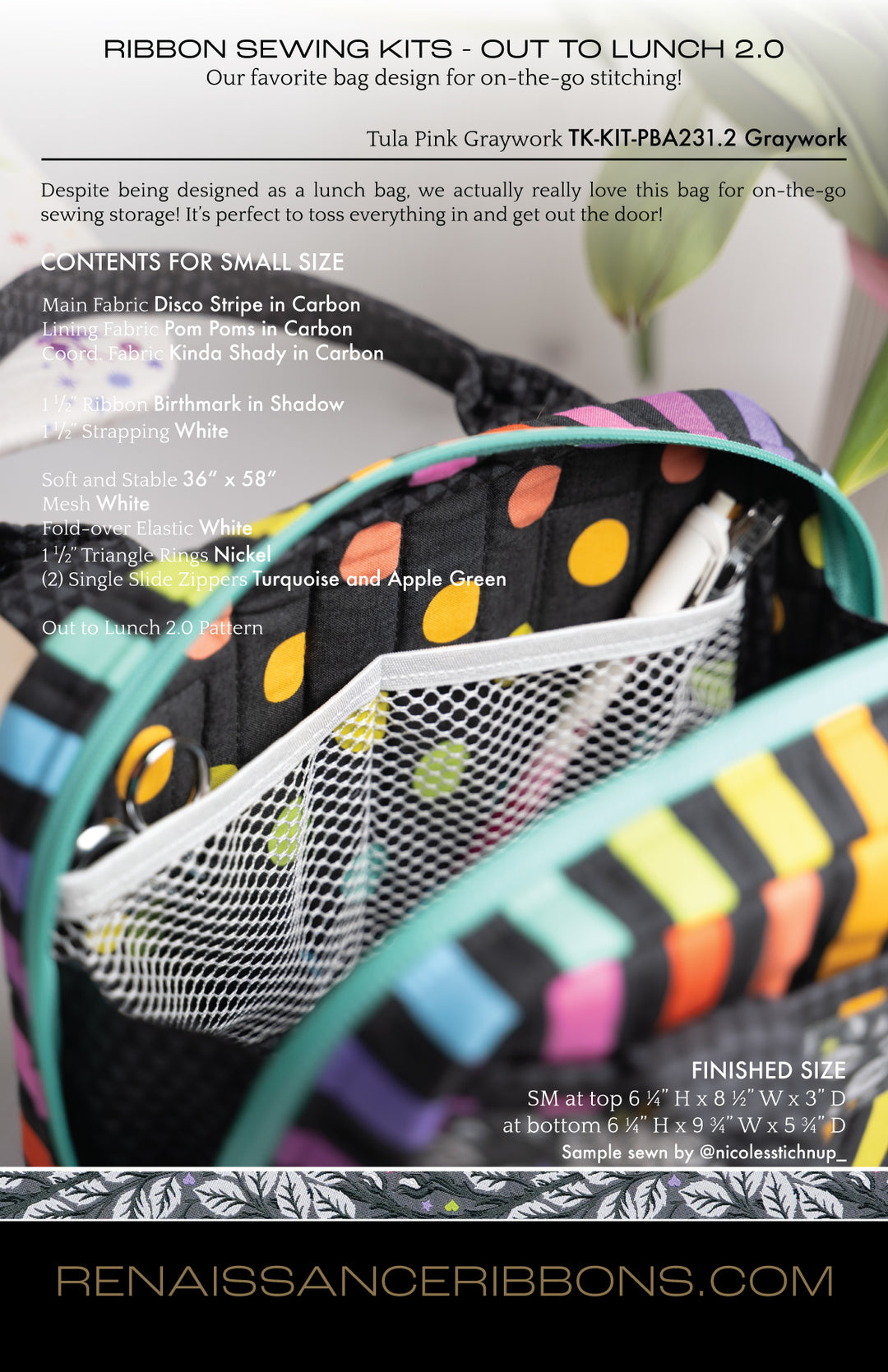 Sewing Kit - Out to Lunch 2.0 - ByAnnie - Graywork