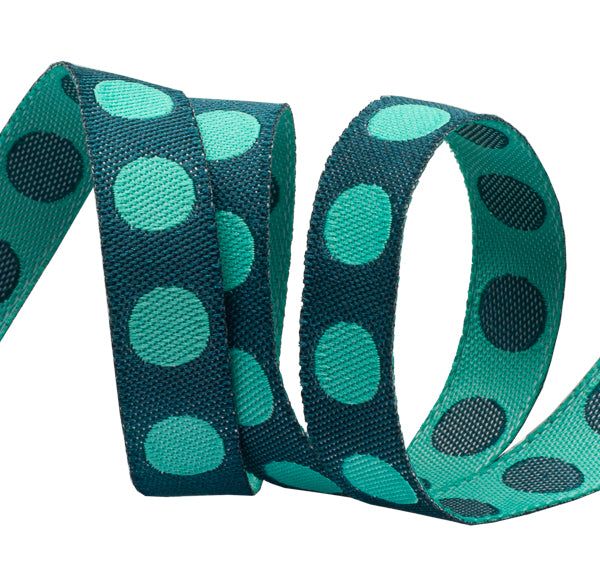 Pompom Blue/Green by Tula Pink - 3/8" - by the yard