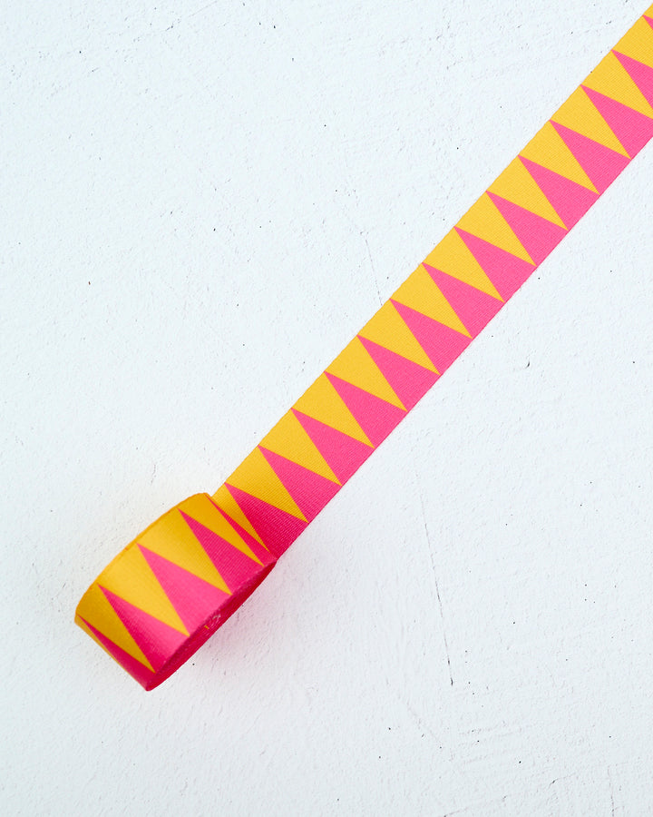 Sawtooth Webbing in Pink Lemonade - 1-1/2" width - by Renaissance Ribbons